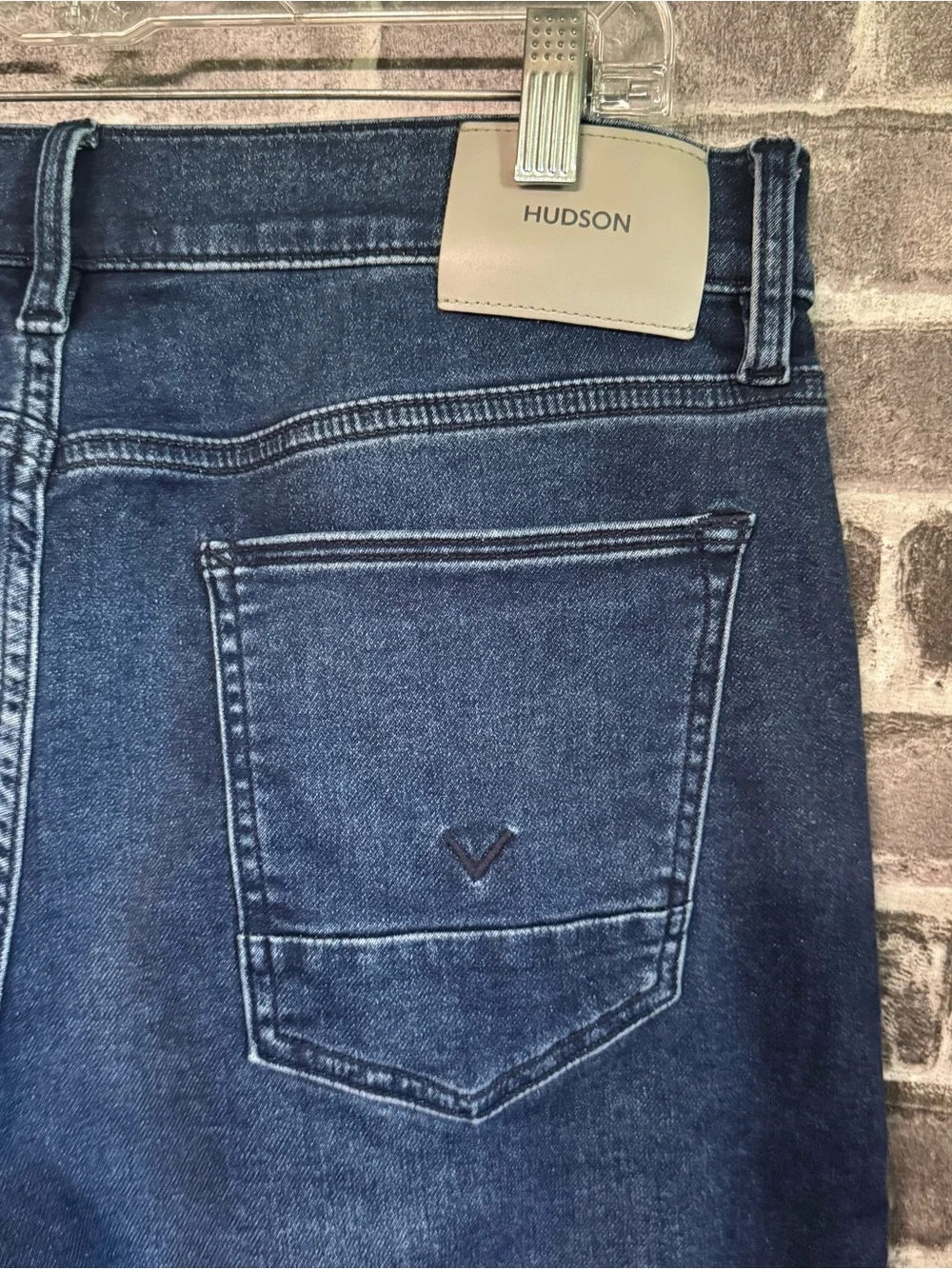 Hudson Blake Slim Straight jeans Blue shadow wash